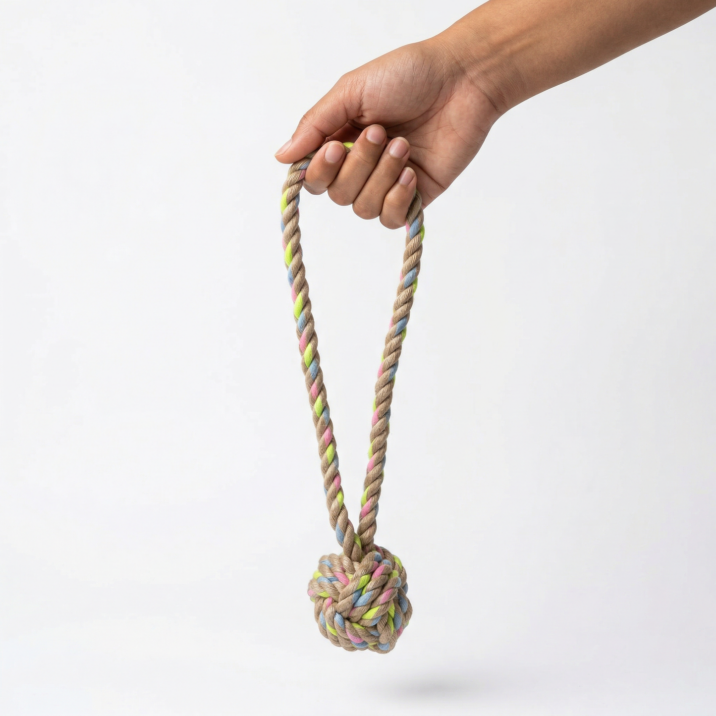 Rainbow Joy Hemp Rope Tug Toys |Small and Large