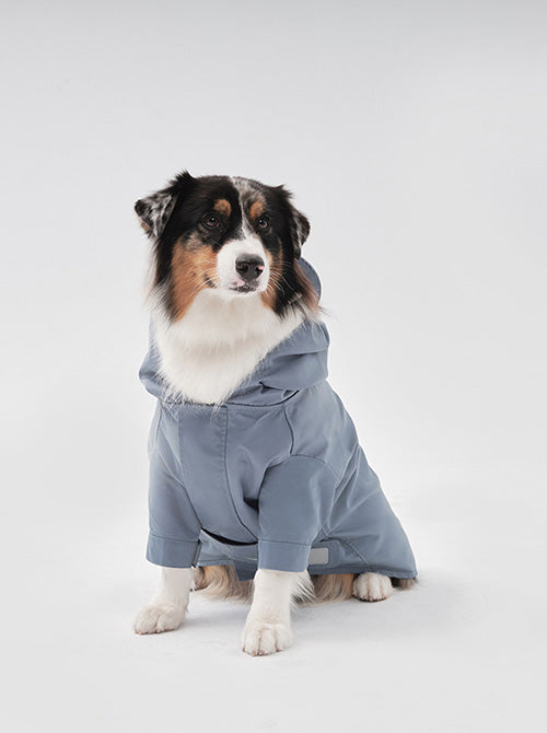 Tribeca Adjustable Dog Raincoat — Light Blue