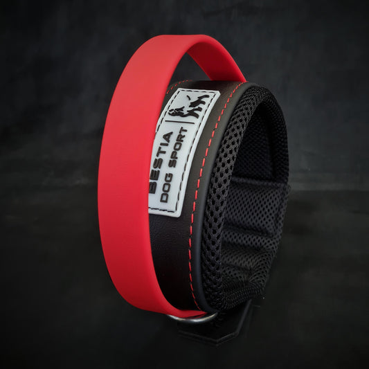 Bestia Sport Handle Collar — Heavy-Duty, Red Handle