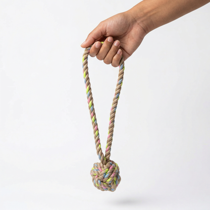 Rainbow Joy Hemp Rope Tug Toys ｜Small and Large