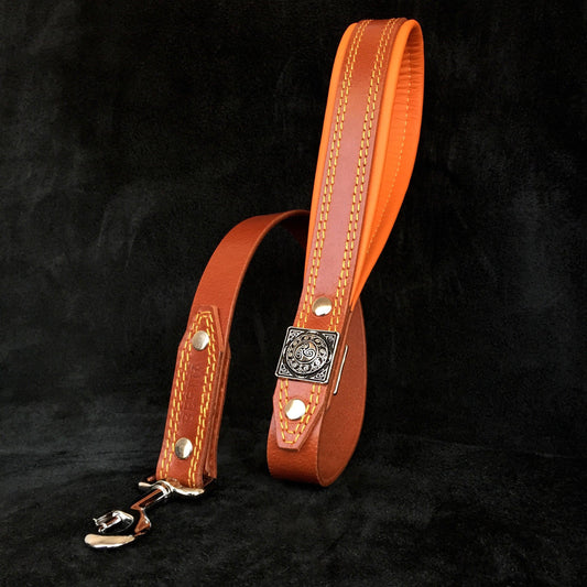 Eros Leather Dog Leash — Brown