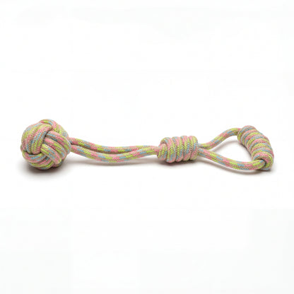 Rainbow Hemp Tug Toy | Monkey Fist